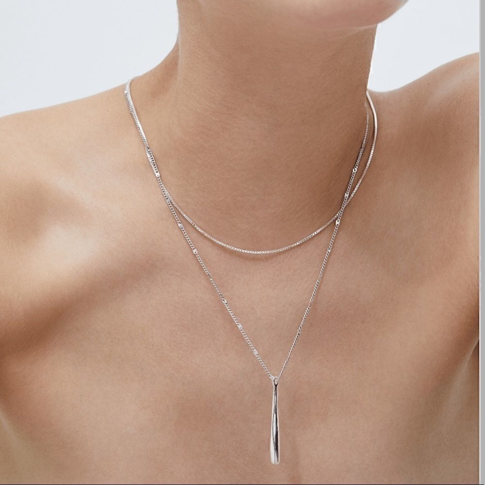 Jenny Bird Leena Pendant Necklace Silver